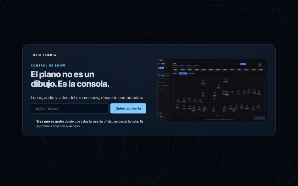 Portada de FoolArt Proyect, con el lema «El plano no es un dibujo. Es la consola»